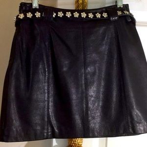 Black Leather Wilson skirt.